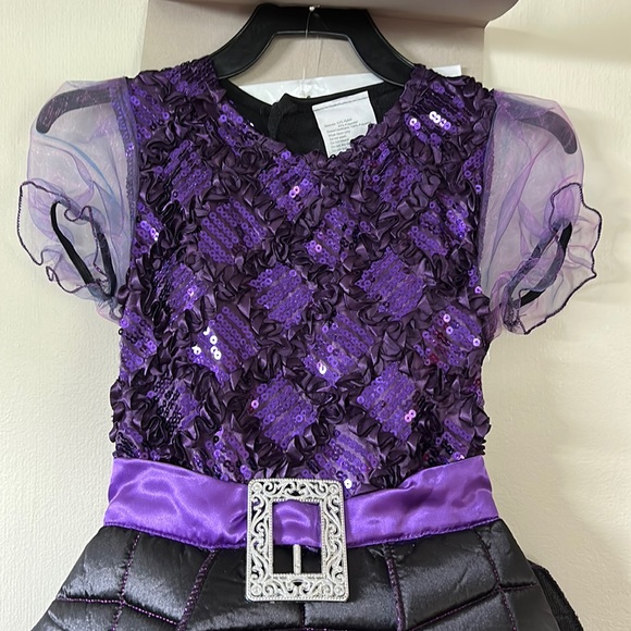 NWT Adorable Spiderella Costume size Girl SM 4-6 Pull over Velcro back closure - Picture 3 of 11